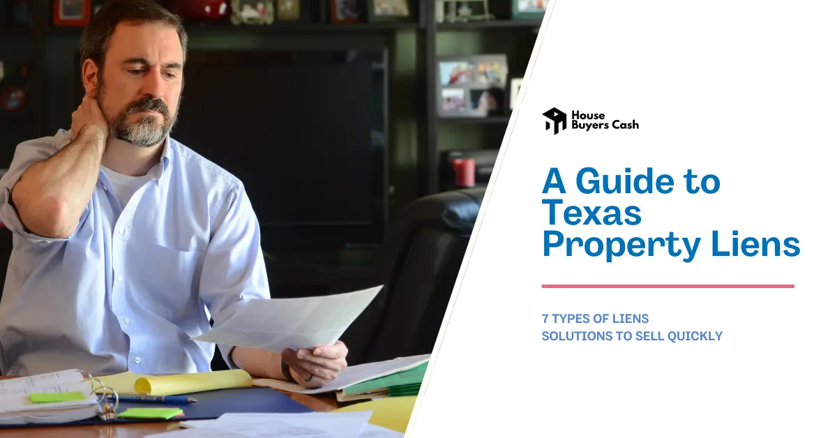 Can you sell a house with a lien in Texas?